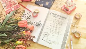 sommaire du cahier de japonais