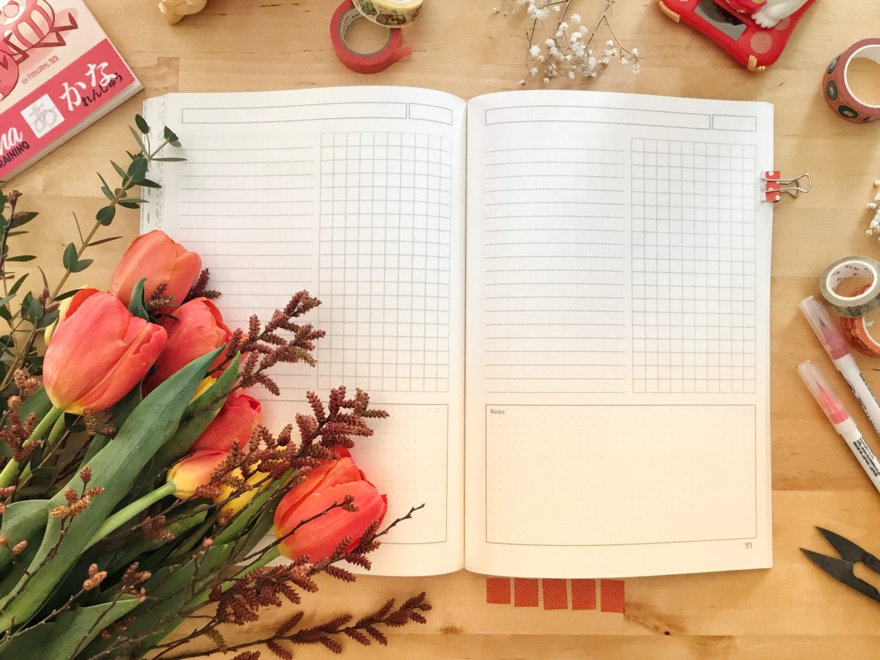 Le cahier de japonais en 6 parties - Ponchou.net