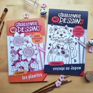 Carnets à croquis : Challenge 40 dessins sur les plantes et le Japon