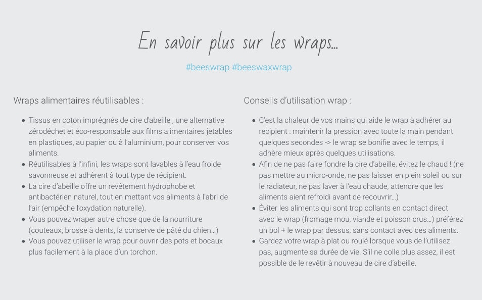 Wraps à la cire d'abeille - mini mix – Image 4