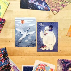 Cartes illustrées A6 • Grue japonaise - Baymax