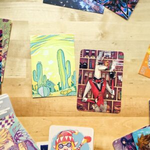 Cartes illustrées A6 • Cactus House - Café Lama