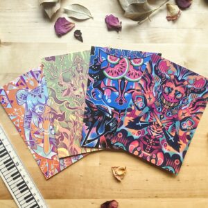 Symetria • Lot de 4 cartes (A6)