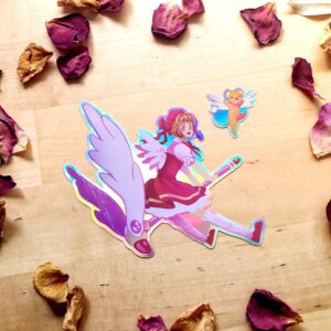 Sakura et Kerobero • Stickers Holo