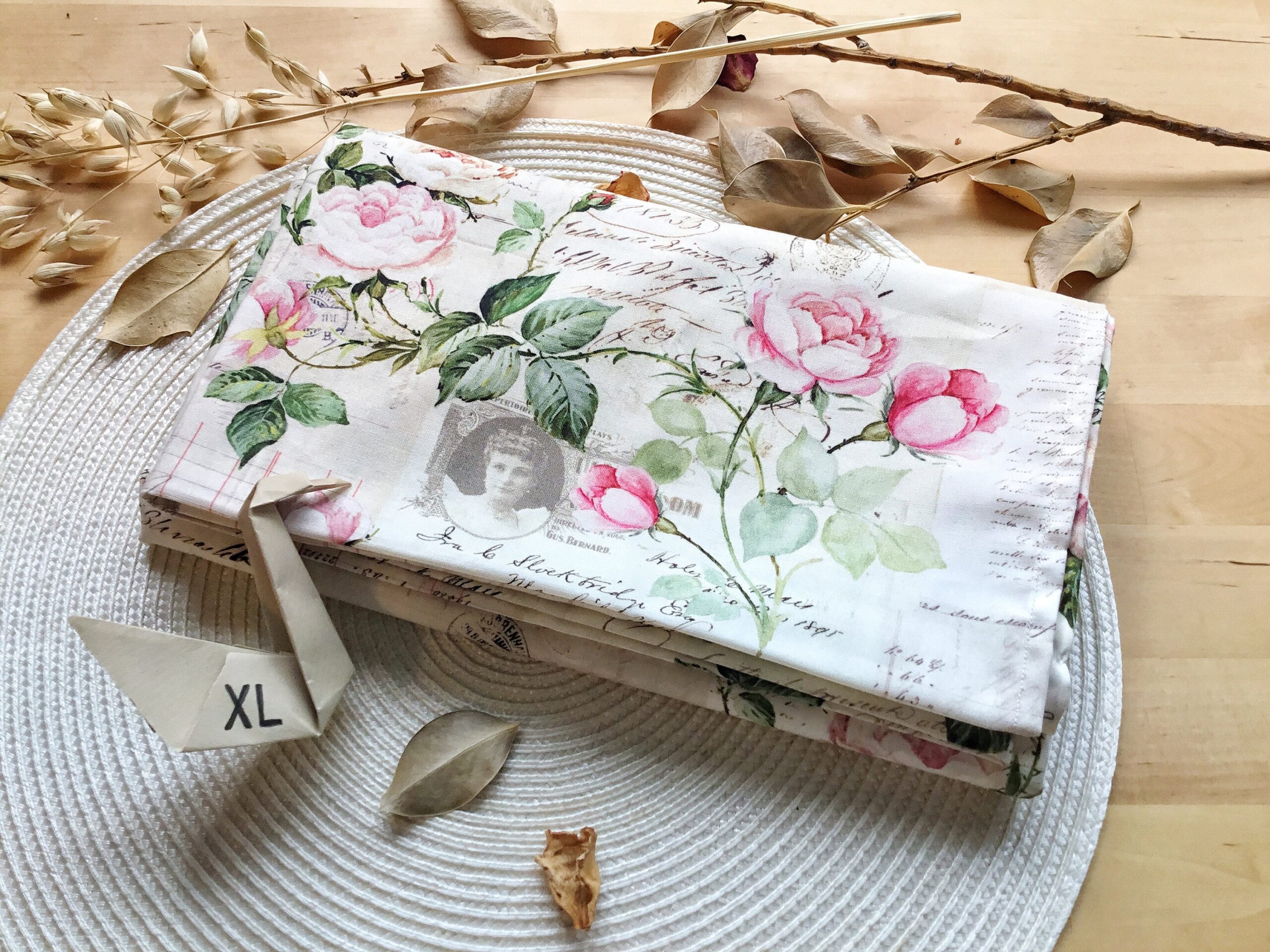 Furoshiki XL • tissu vintage à fleurs
