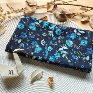 Furoshiki XL • tissu fleurs bleues