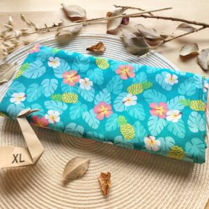 Furoshiki XL • tissu hibiscus et ananas