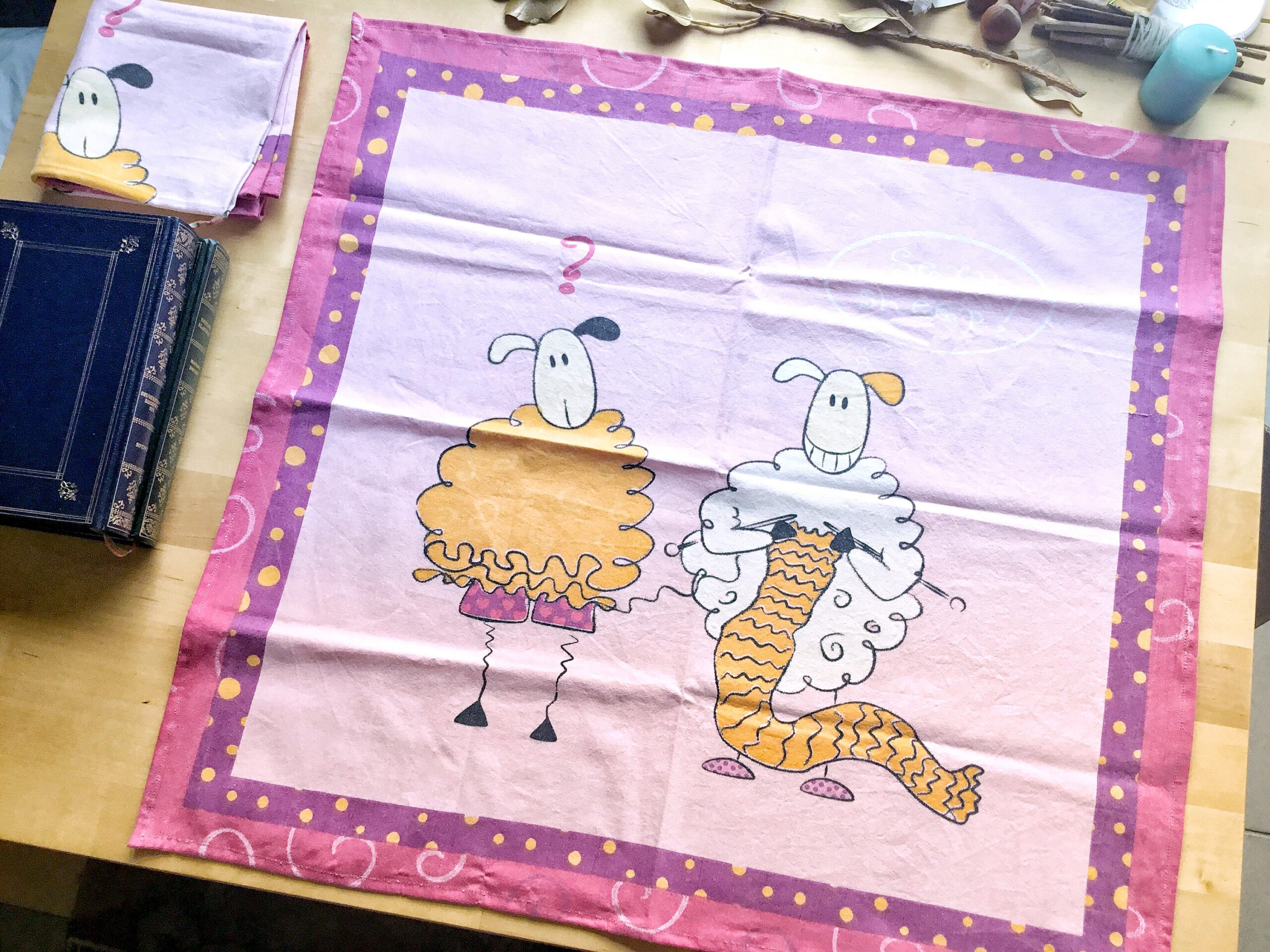 Lot de 2 Furoshiki M • tissu récupéré – Image 3