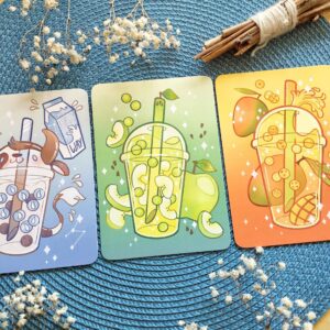 Bubble Tea • Lot de 3 cartes (A6)