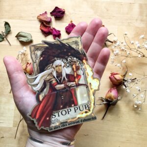 Allume-feu - Gros Sticker Stop Pub - par Fanélia