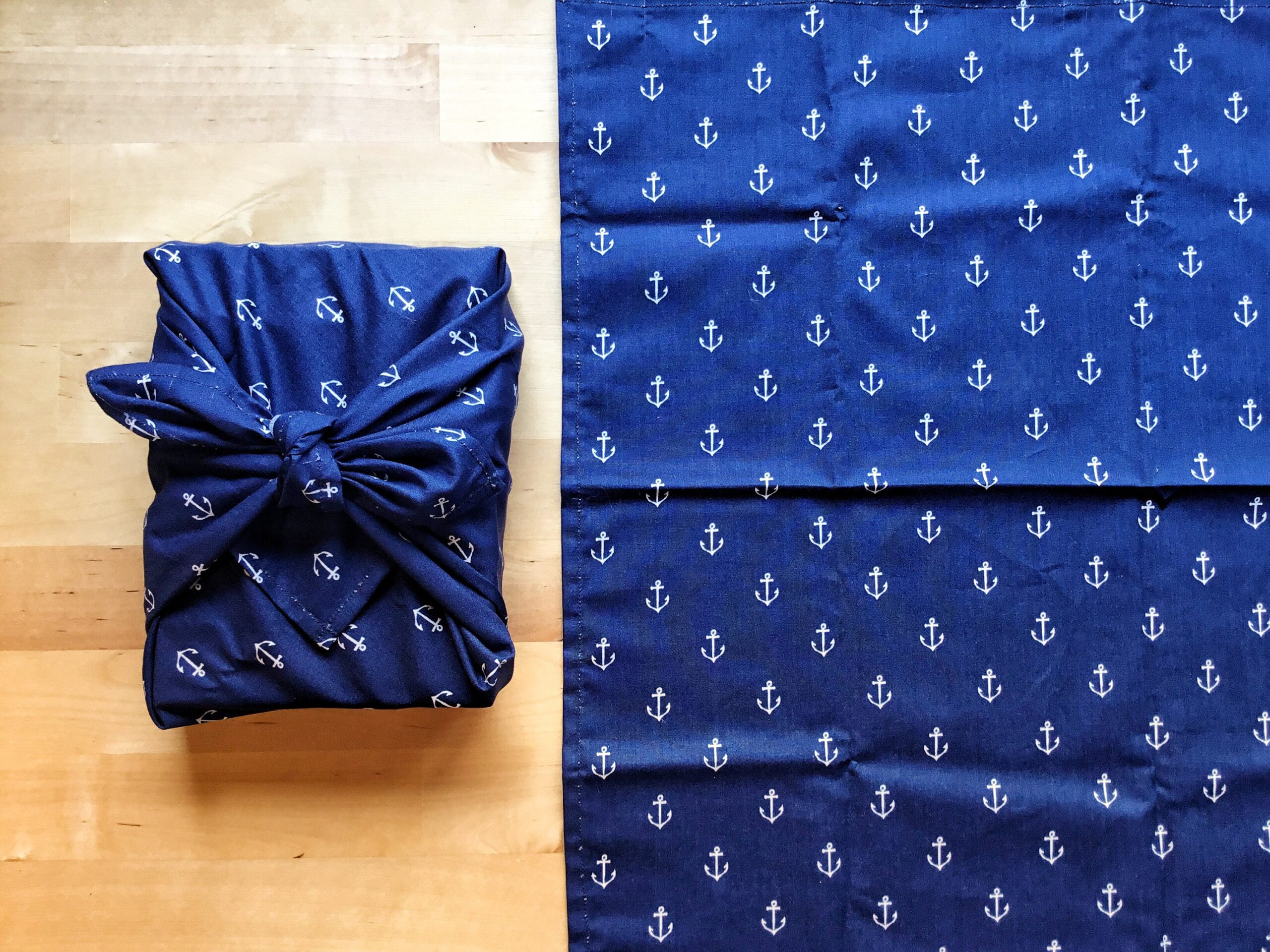 Furoshiki M • tissu ancres marines – Image 4