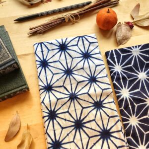 Lot de 2 Furoshiki M • tissu japonais asanoha