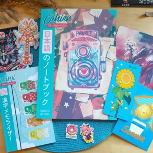 Pack Pastel : Cahier de japonais A4 +2 carnets de poche +papeterie