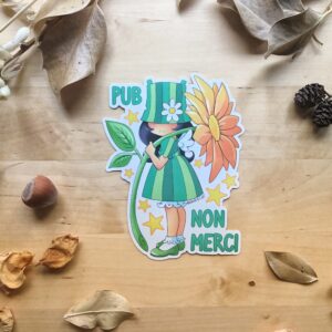 Olympe - Gros Sticker Stop Pub - par Archna