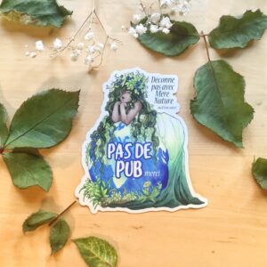 Gaïa - Gros Sticker Stop Pub - par Neith