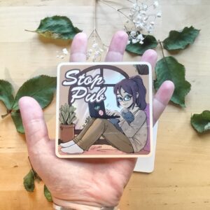 Assistance Chat 7/24 - Gros Sticker Stop Pub - par Ayaluna