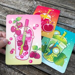 Bubble Tea • Lot de 3 cartes (A6)