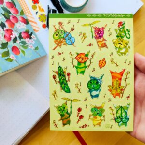 Fanfare - Planche Stickers format A6