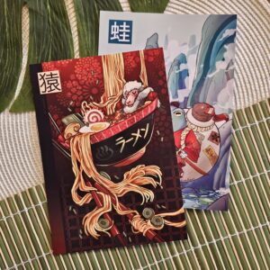 Affichettes illustrées A5 - Saru (ramen) et Samouraï frog