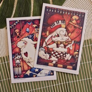 Affichettes illustrées A5 - Plumo et Tempo